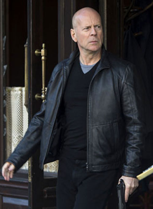 (image for) Bruce Willis Red 2 Leather Jacket