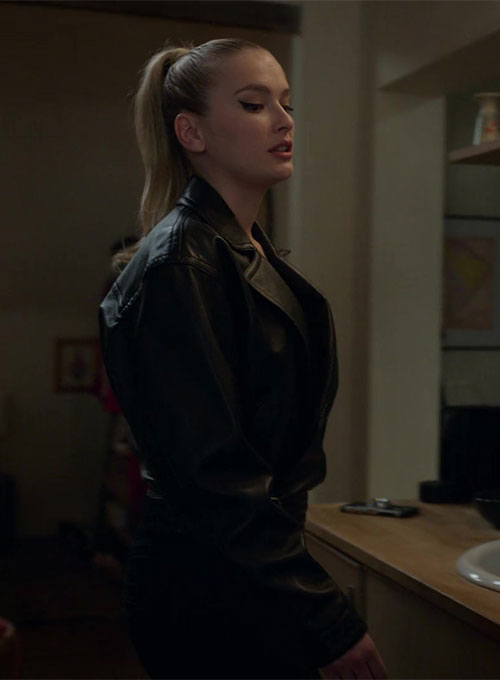 (image for) Camille Razat Emily in Paris Leather Jacket