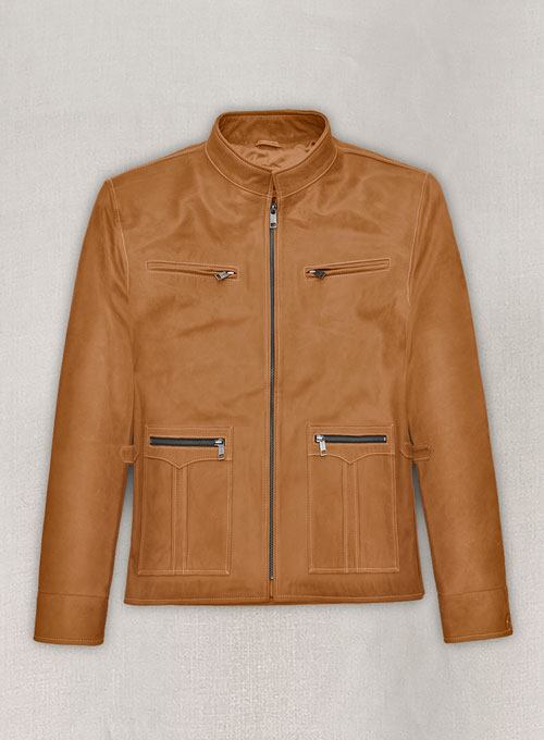 (image for) Canberra Tan Martin Lawrence Leather Jacket #2