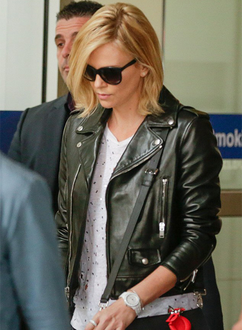 (image for) Charlize Theron Leather Jacket