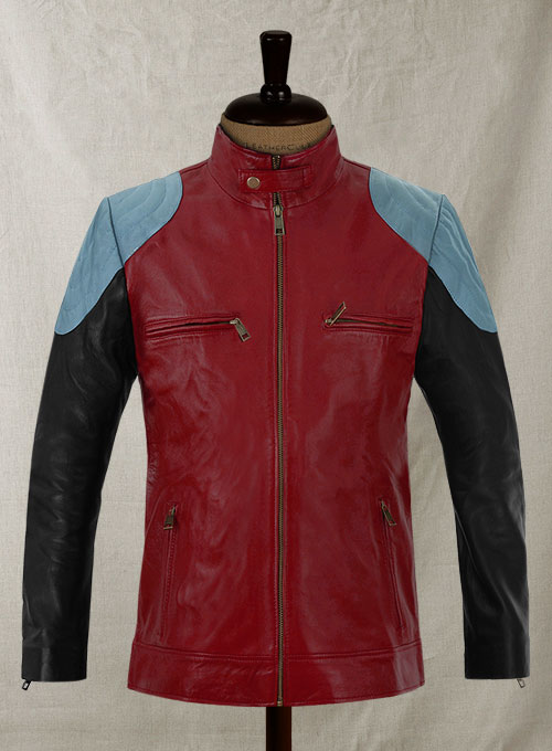 (image for) Cherry Red Akon Leather Jacket