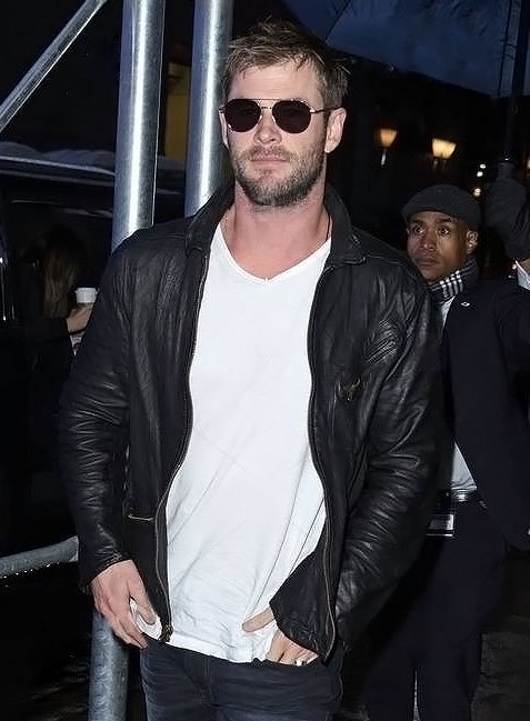 (image for) Chris Hemsworth Leather Jacket