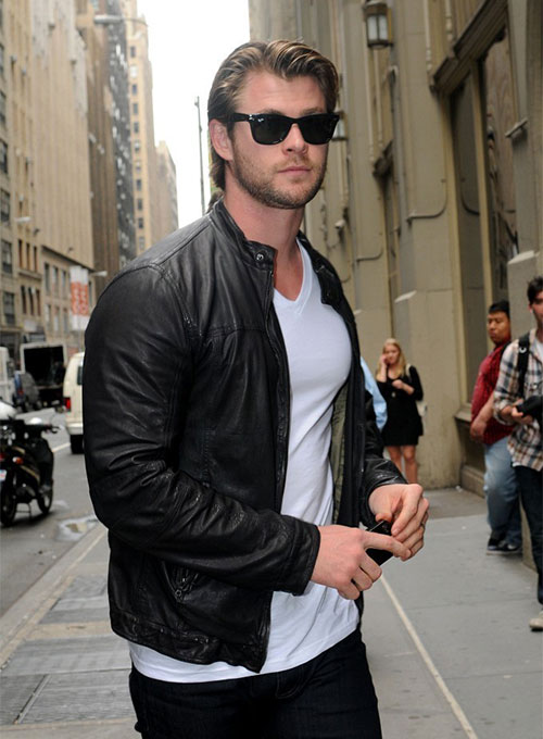 (image for) Chris Hemsworth Leather Jacket #1