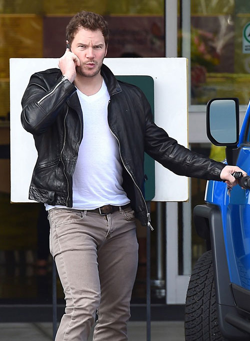 (image for) Chris Pratt Leather Jacket #2