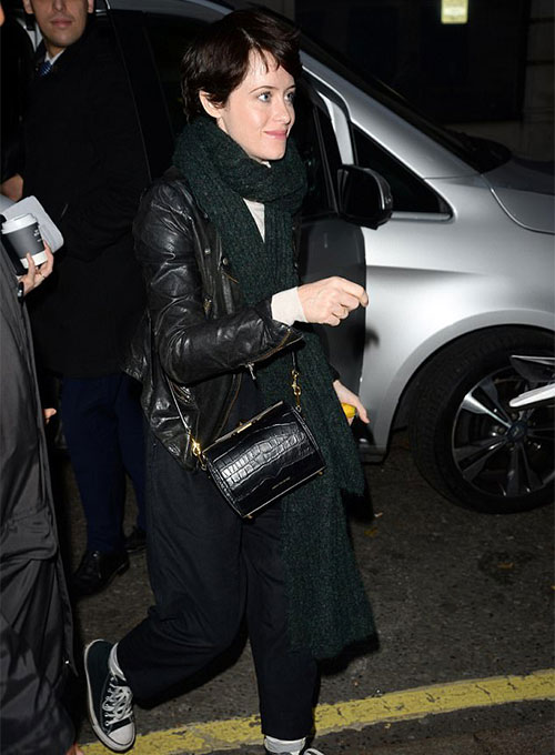 Claire Foy Leather Jacket : LeatherCult.com, Leather Jeans | Jackets ...