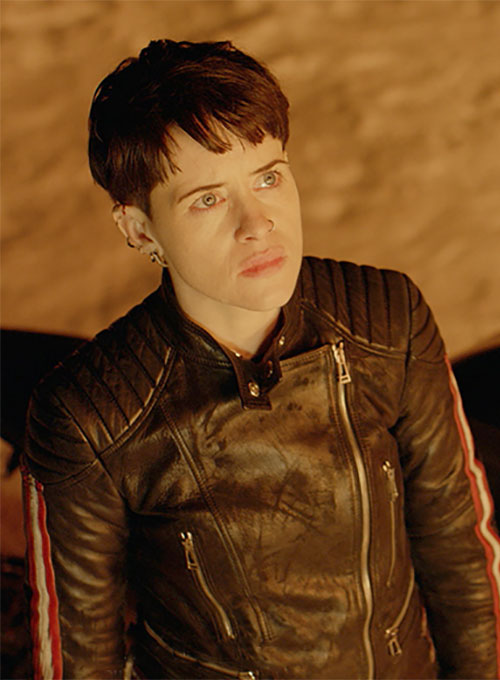 (image for) Claire Foy The Girl in the Spider\'s Web Leather Jacket #2