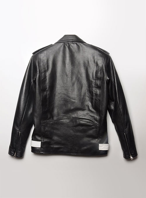 baggy leather jacket