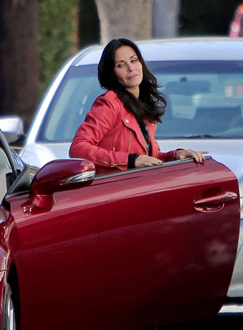 (image for) Courteney Cox Leather Jacket #2