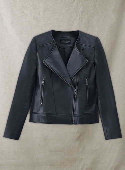 (image for) Dark Blue Leather Jacket # 237