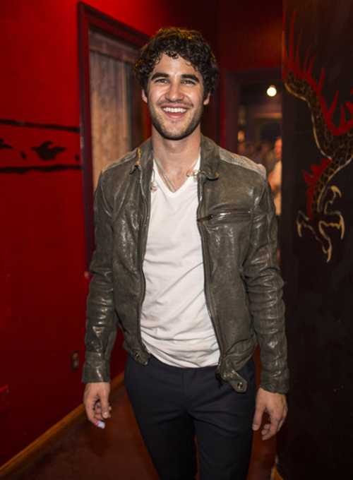 (image for) Darren Criss Leather Jacket #2