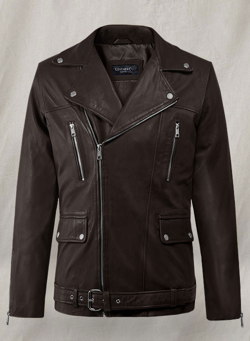 (image for) Dauntless Brown Biker Leather Jacket