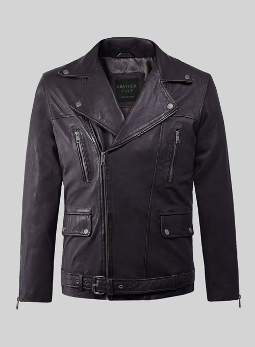 (image for) Dauntless Purple Biker Leather Jacket