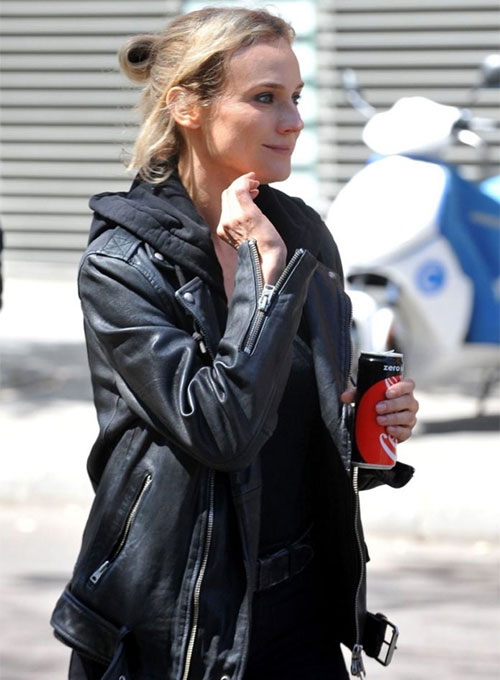 (image for) Diane Kruger Leather Jacket