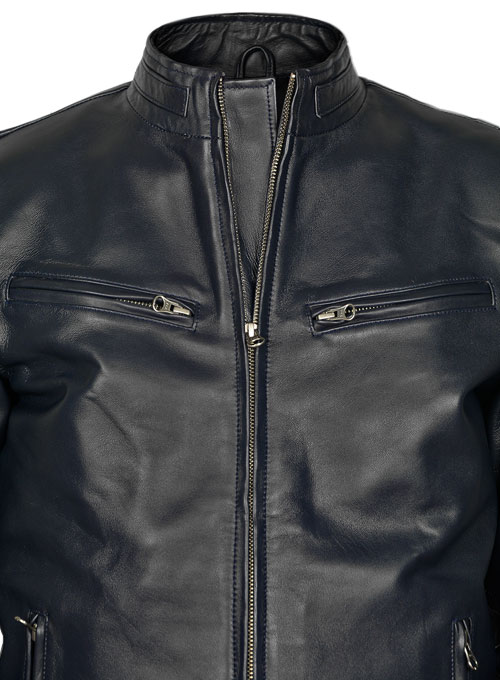 (image for) Dark Blue Vin Diesel Fast And Furious 6 Leather Jacket