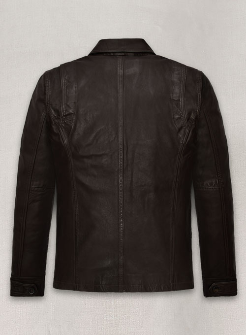 (image for) Dark Brown Jensen Ross Ackles Supernatural Season 7 Leather Jacket