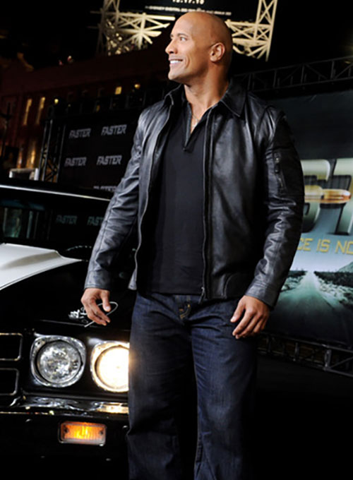 (image for) Dwayne Johnson Leather Jacket