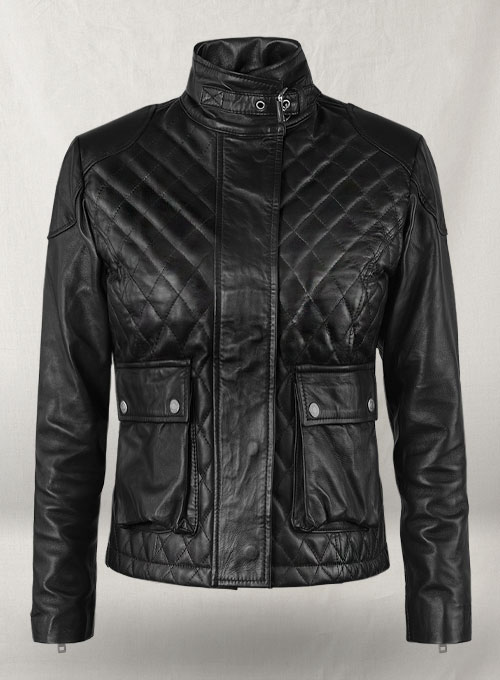 (image for) Emily Blunt Leather Jacket