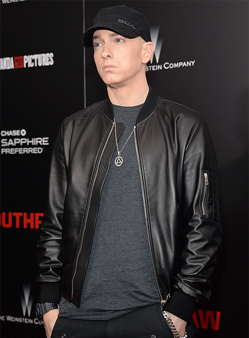 (image for) Eminem Red Carpet Leather Jacket