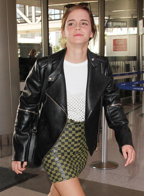 Emma Watson Leather Jacket #2 : LeatherCult