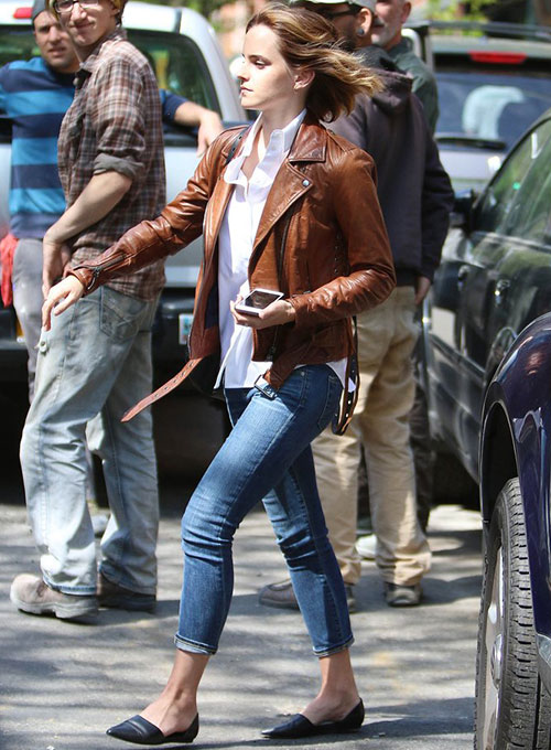 (image for) Emma Watson Leather Jacket