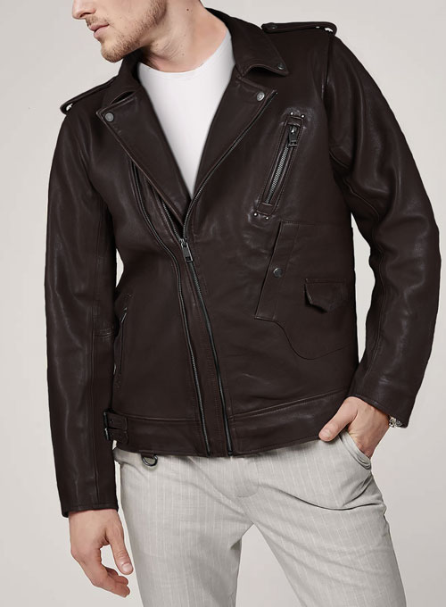 (image for) Falcon Brown Rider Leather Jacket