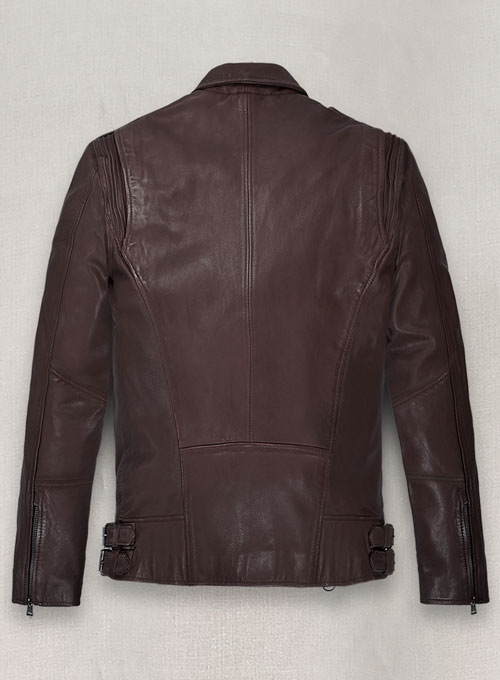 (image for) Falcon Burgundy Rider Leather Jacket