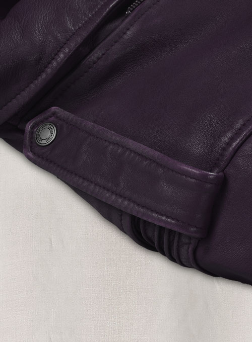 (image for) Falcon Purple Rider Leather Jacket