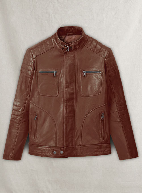 (image for) Firefly Moto Tan Biker Leather Jacket