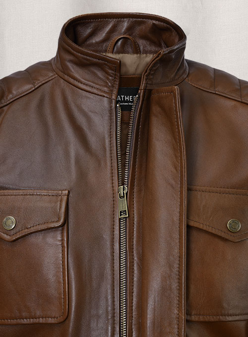 (image for) Frank Grillo Boss Level Leather Jacket - Click Image to Close