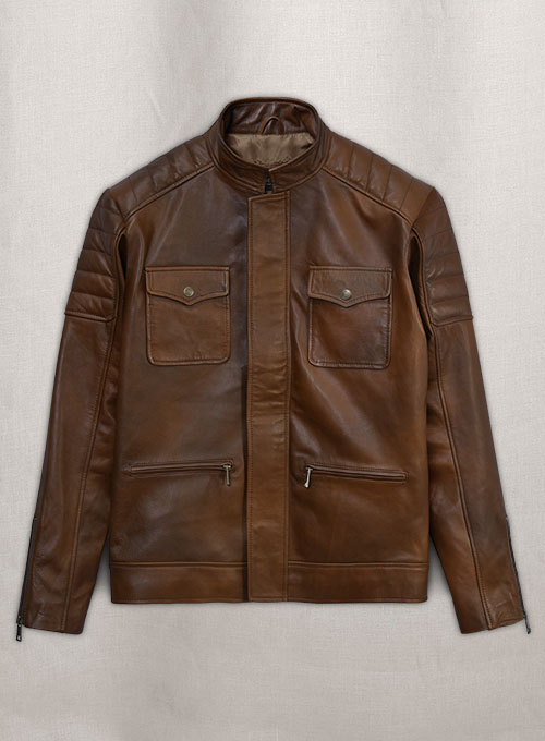 (image for) Frank Grillo Boss Level Leather Jacket - Click Image to Close