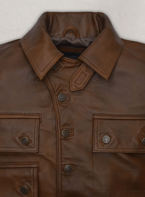 (image for) Harris Dickinson The Kingsman Leather Jacket