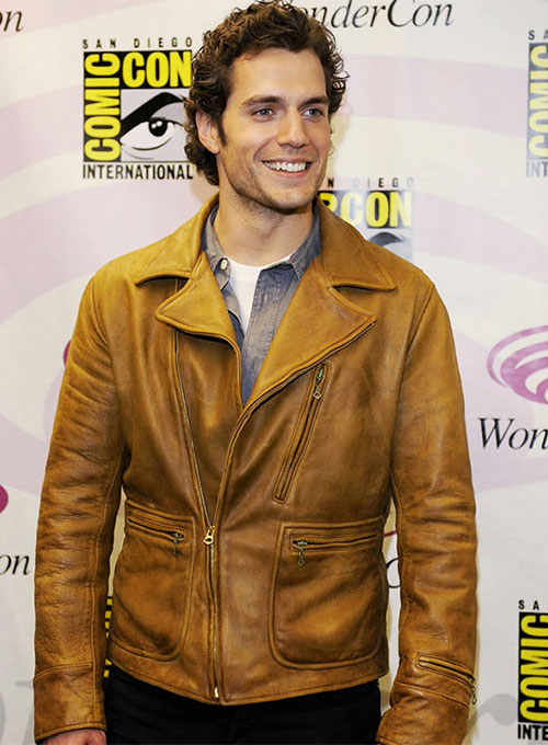 (image for) Henry Cavill Leather Jacket #1