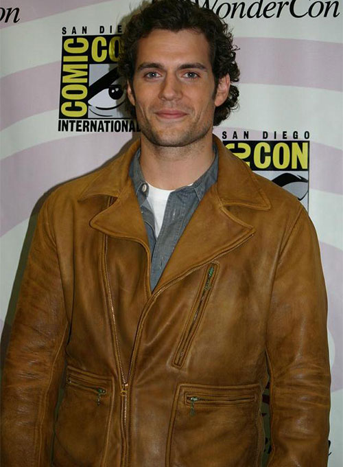 (image for) Henry Cavill Leather Jacket #1