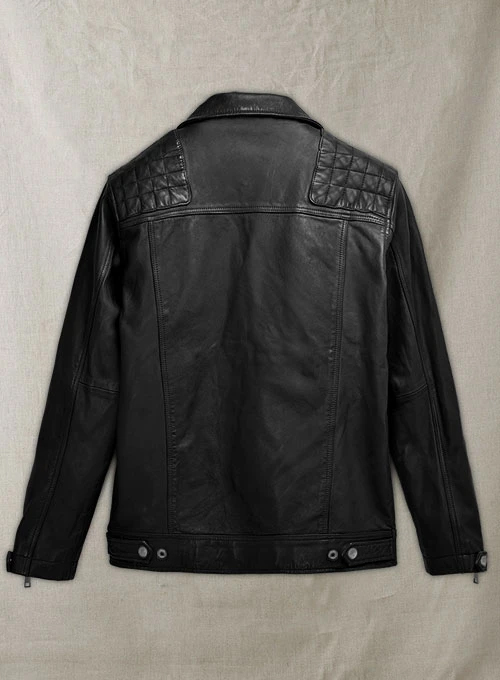 (image for) Ironwood Black Biker Leather Jacket