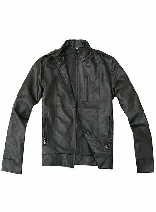 baggy leather jacket