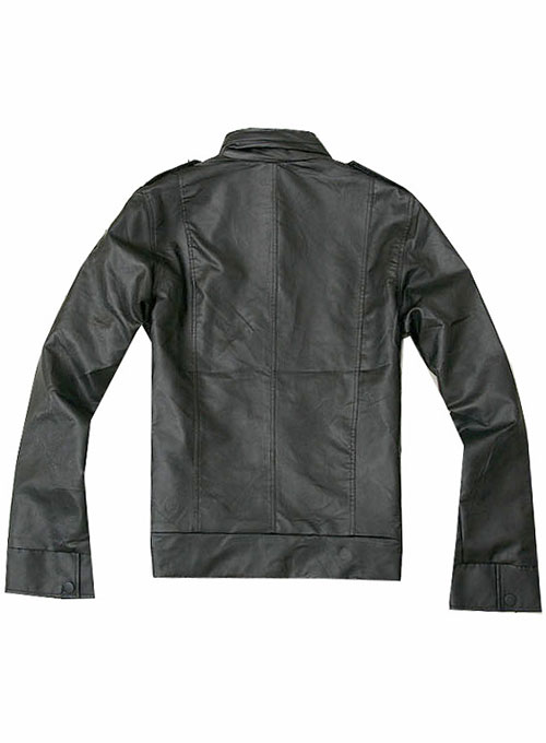 baggy leather jacket