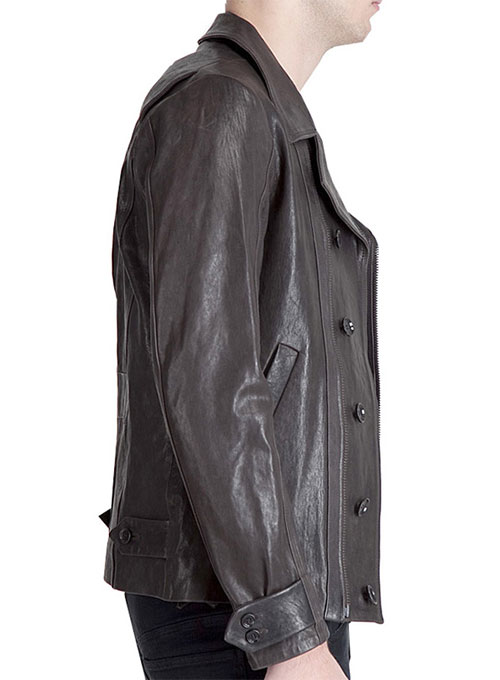 baggy leather jacket