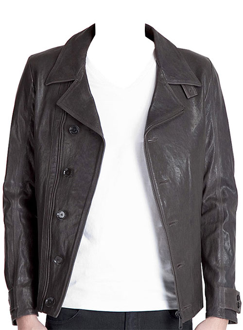 baggy leather jacket