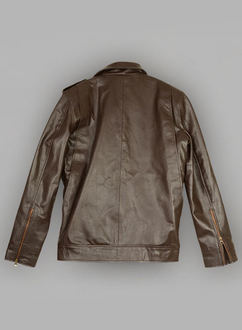 baggy leather jacket