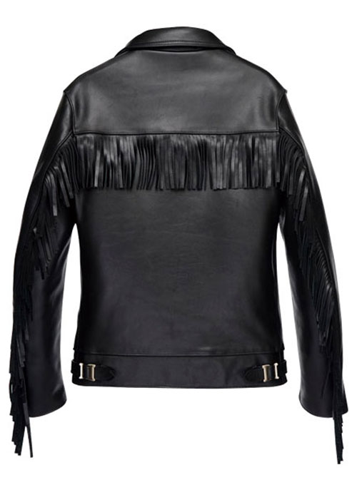 baggy leather jacket