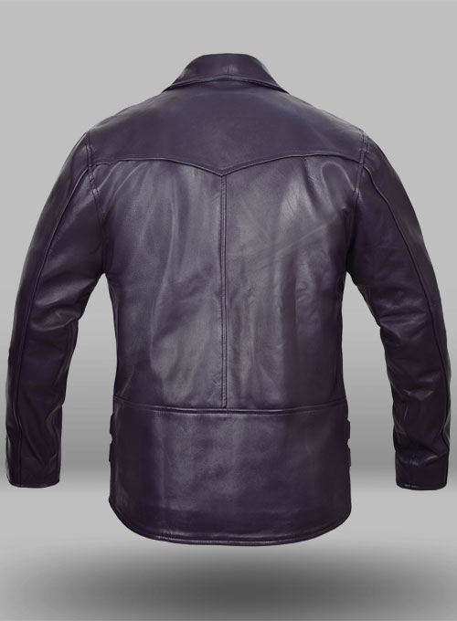 baggy leather jacket