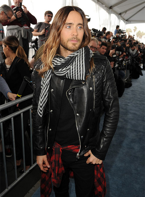 (image for) Jared Leto Leather Jacket