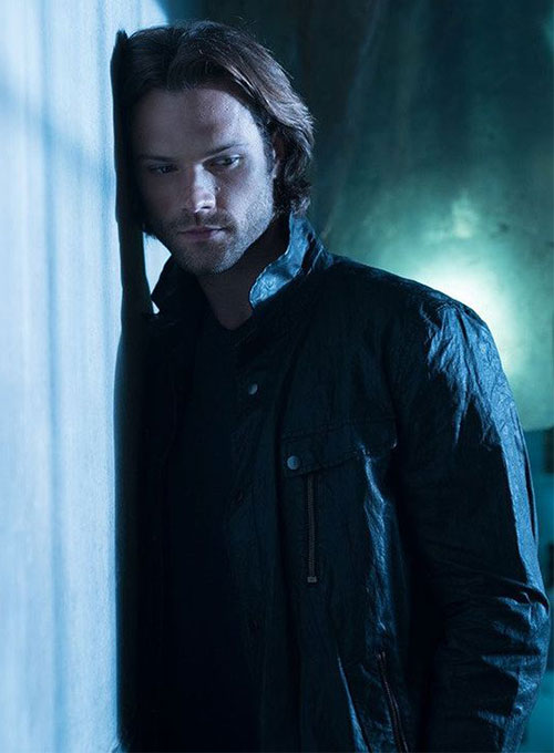 (image for) Jared Padalecki Supernatural Leather Jacket - Click Image to Close