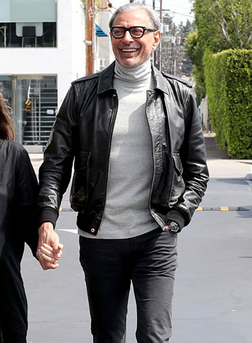 (image for) Jeff Goldblum Leather Jacket #2