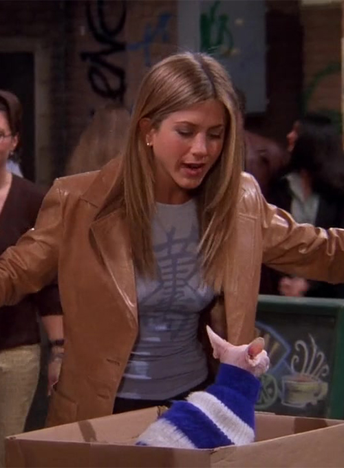 (image for) Jennifer Aniston Friends Season 5 Leather Blazer