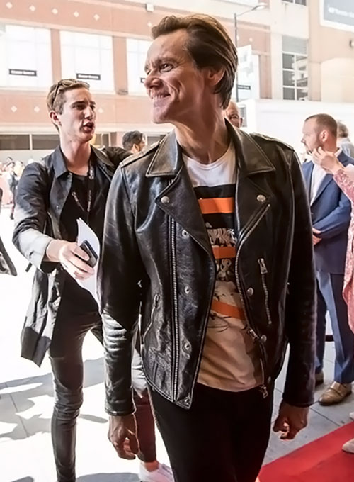 (image for) Jim Carrey Toronto International Film Festival Leather Jacket