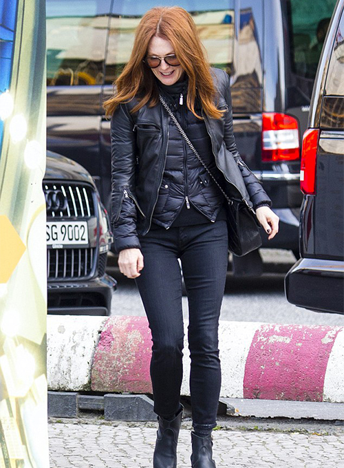 (image for) Julianne Moore Leather Jacket #2