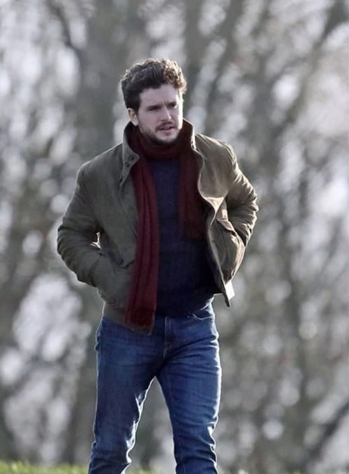 (image for) Kit Harington Eternals Leather Jacket