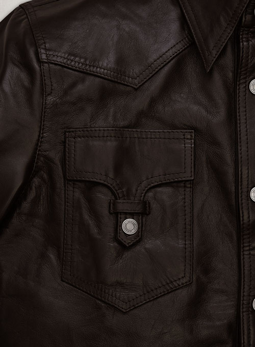 (image for) Leather Shirt Jacket #129