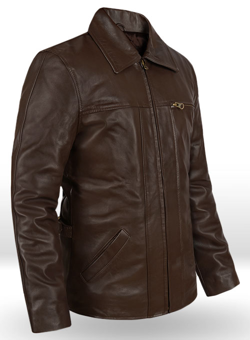 (image for) Leonardo DiCaprio Inception Leather Jacket